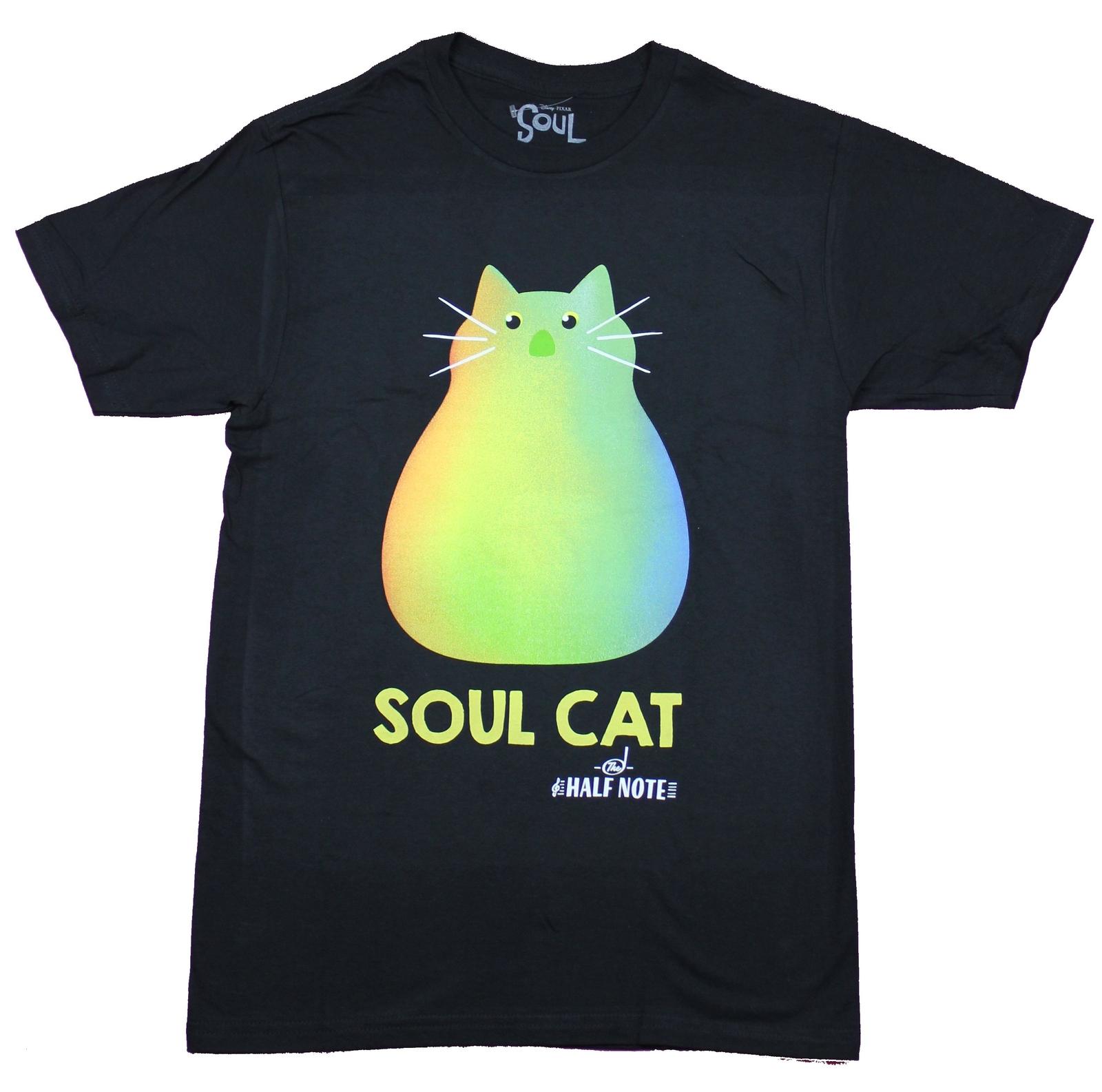 Soul Pixar Adult New T-Shirt - Soul Cat Rainbow The Half Note Pic XXXXL
