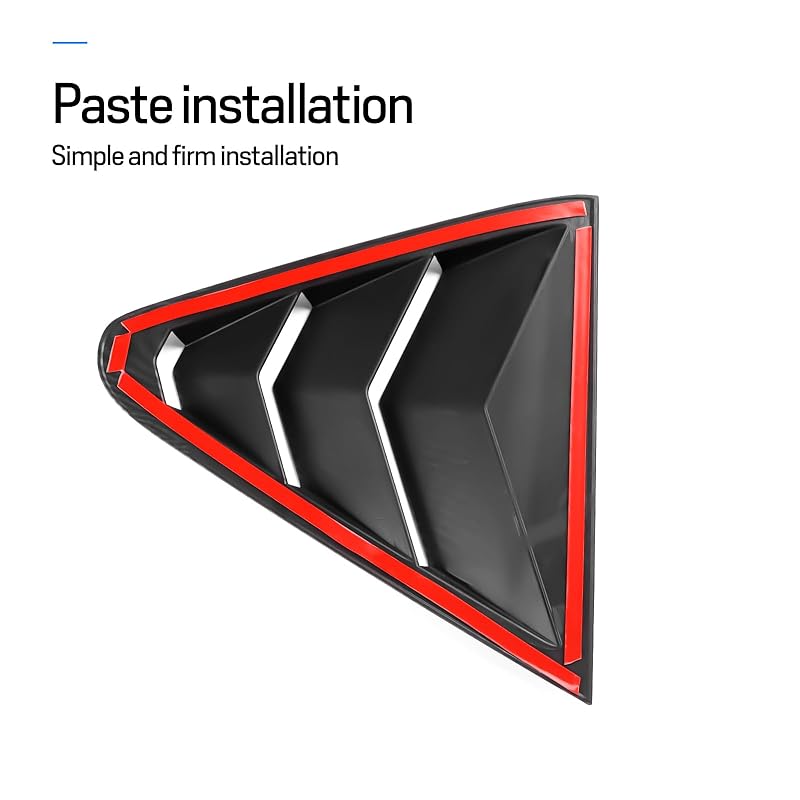 KUNGKIC Subaru 3rd Generation Crosstrek 2022 2023 2024 GU Type Exclusive Rear Side Window Louver Rear Window Shutter Shutter Side Vent Cover Racing