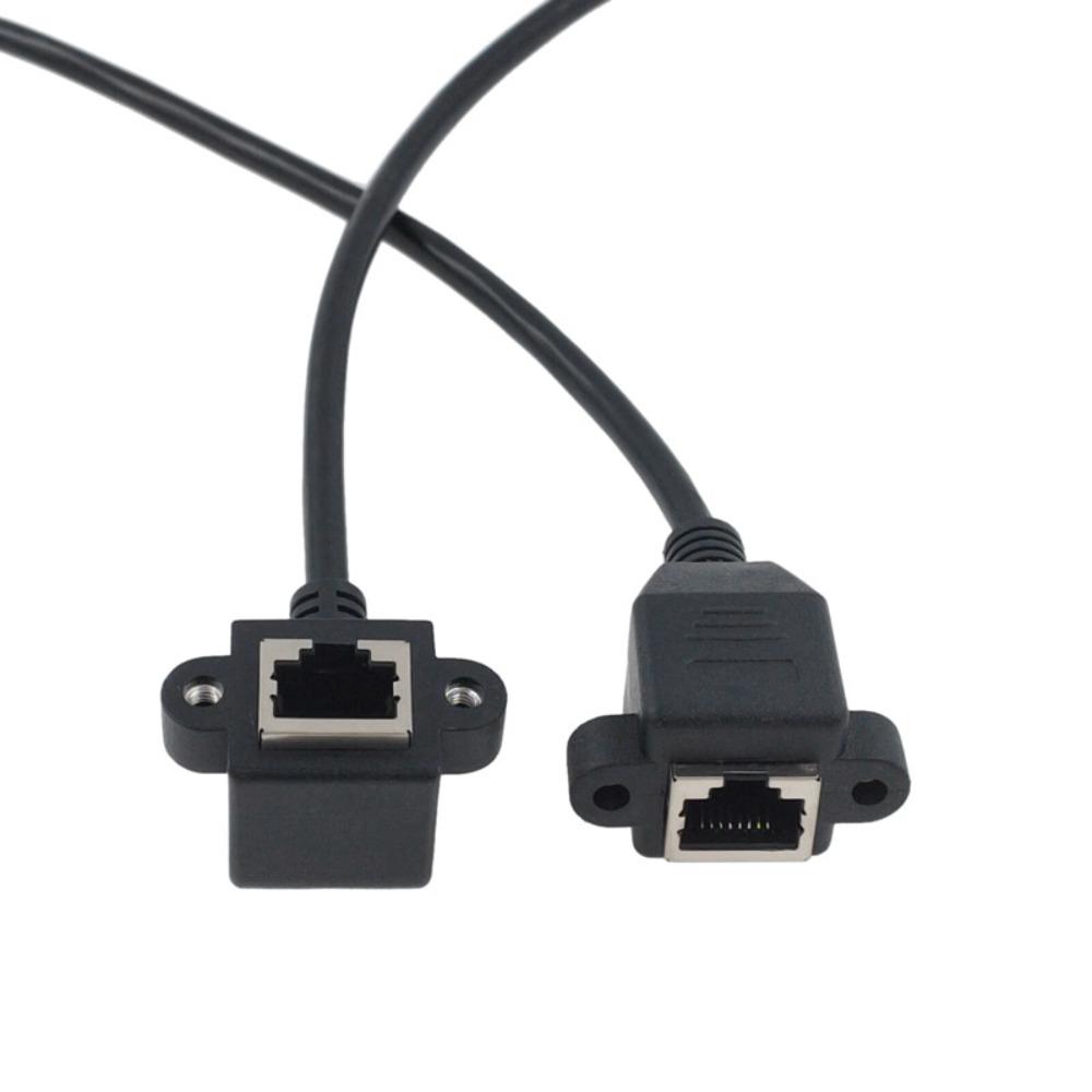 LAN Network Male To Female RJ45 Cable Network Wire Ethernet LAN Cord Panel Mount Extension Cable