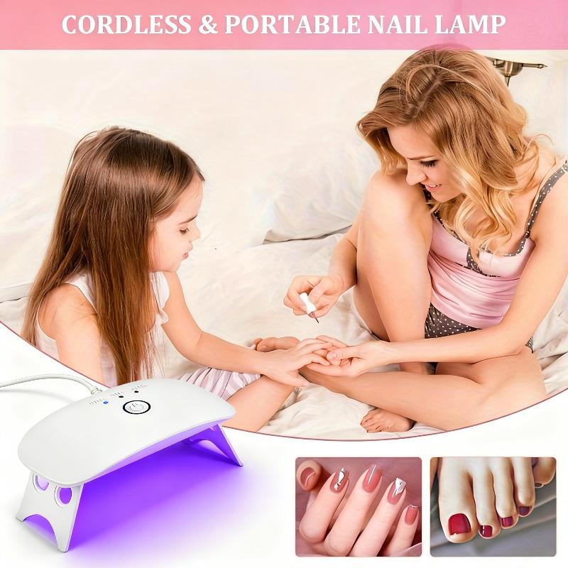 8-Light UV LED Nail Lamp for Fast Drying and Phototherapy