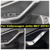 Car Inner Door Armrest Panel Stripes Decoration Accessories Cover Trim For Volkswagen Jetta Mk7