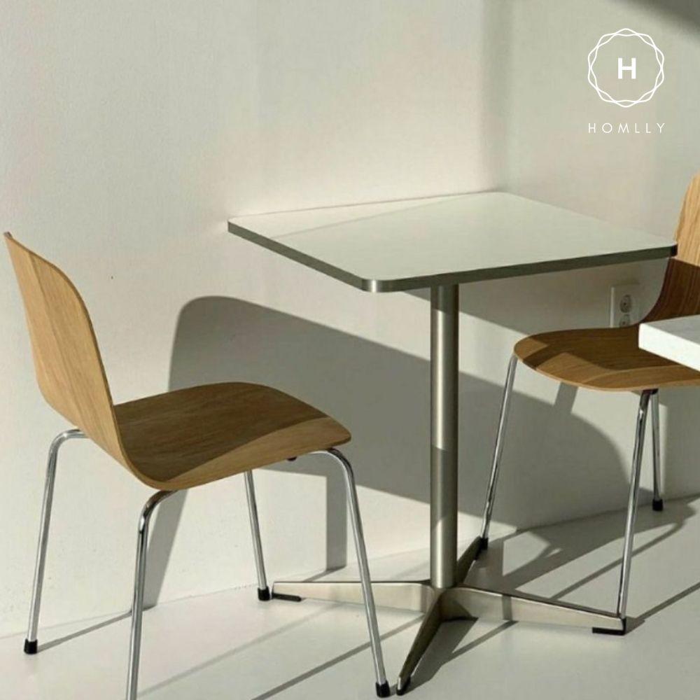 Homlly Yokii Bistro Coffee Table with Steel Frame