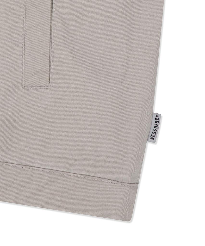 Yeseyesee Wavy Logo Work Jacket Beige