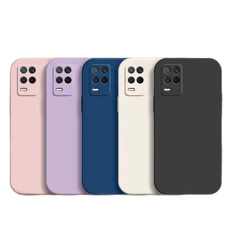 Realme Q3 Solid Color Rubik's Cube Liquid Soft Case - Full Coverage Drop Protection, New Model