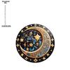 Vintage Acrylic Sign, Sun and Moon Stained Suncatcher Window Hanging Ornaments Acrylic Plate for Home Room Wall Decoration Garden Hallway Pendant Diy