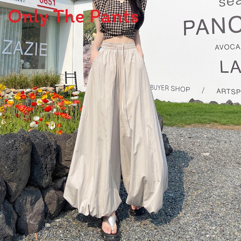 Summer Girl Floral Bubble Skirt Pants With High Waist For Casual Wear