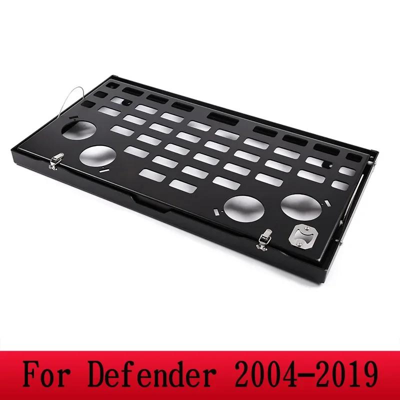 For Land Rover Defender 90 110 2004-2024 Aluminum alloy black car tailgate can foldable pallet rack car modification accessories