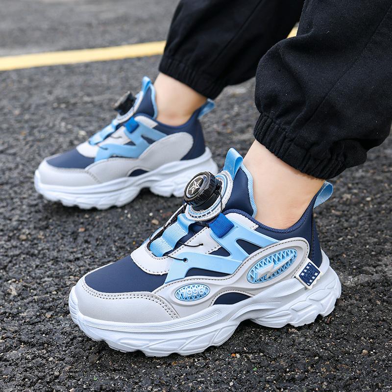 Children's Boys Running Shoes Lightweight Breathable Sports Sneakers for School Fashion Casual Walking Anti-Slip