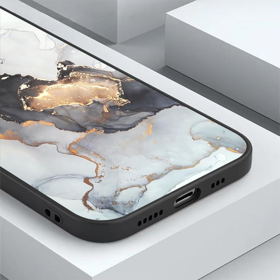 Handyhülle Case für Xiaomi Redmi 13C 14C A4 K40 K80 Pro 10 A1 A2 Plus A3 12C 9 A5 Marmorfarben