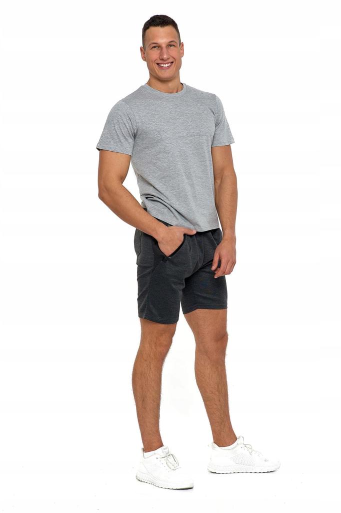 T-Shirt Men's Cotton Short Sleeve 6XL Light Grey Melange