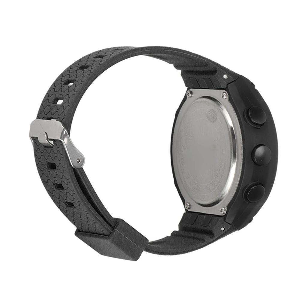 Sports Watch Waterproof LCD Backlight Display Digital Intelligent Watch for Men Running Cycling Daily Black Dial Black