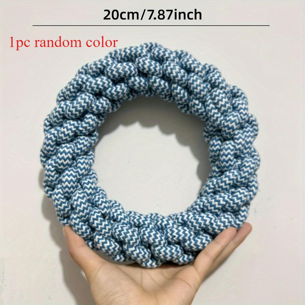 

Durable Rope Dog Chew Toy-Twisted Ring Design for Teeth Cleaning & Playtime Fun,Ideal for Medium to Large Breeds,dog chew toys 1pcs