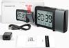 Portable Table Alarm Clock with Adjustable Backlight and Display Calendar Laser Projection Alarm Clock for Bedroom Ceiling Wall