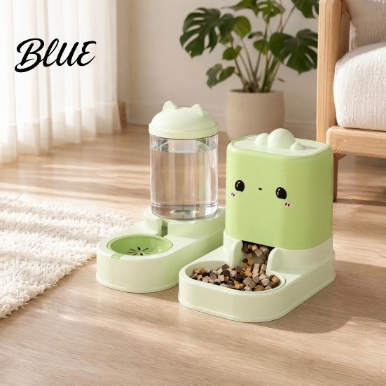 Cat Food Dispenser 2Pcs/Set Automatic Pet Feeders Feeder And Water Convenient Dispenser