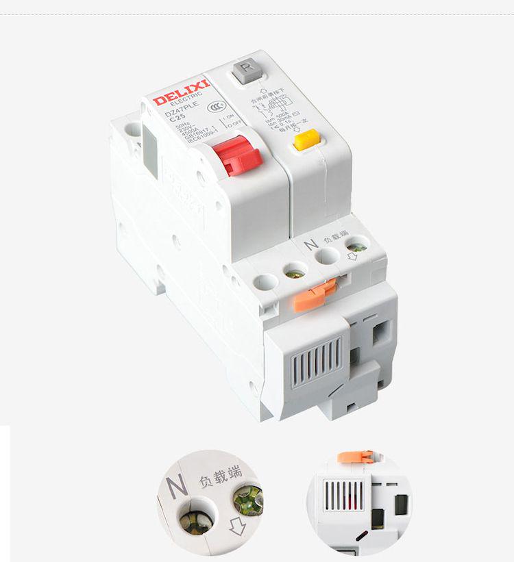 Delixi DZ47PLE Mini Leakage Circuit Breaker with Protection