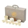 Enterprise high-end guest reception ceramic tea set light luxury opening Ru kiln gift box boutique set