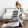 Women's Ladies Girls Gymnastics Events Blankets Soft Warm Flannel Throw Blanket Bedding for Bed Living room Picnic Travel Couch