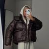 Kendall Style Cropped Puffer Jacket Women 2026 Winter Stand Collar Pockets Streetwear S M L