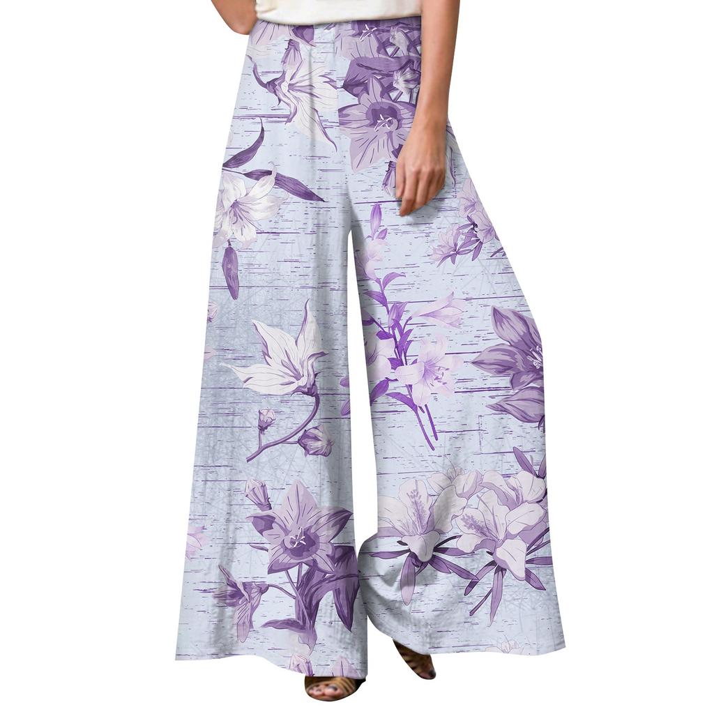 Women's Fashion Trend Printed Casual Loose Street Straight Leg Pants