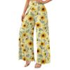 Women's High Waist Wide Leg Flowy Pants with Pockets for Casual Everyday Wear