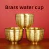 Brass Water Supply Cup God of Wealth Wine Supply Utensil Household Table Offering Bodhisattva Buddha Hall Offering Cup