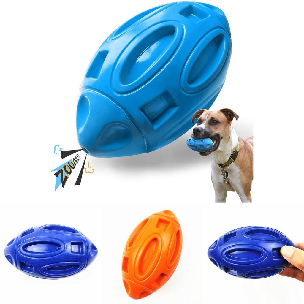 Squeaky Dog Toy Ball High-quality Rubber Material Perfect For Chewing And Playing Blue/orange/green Options