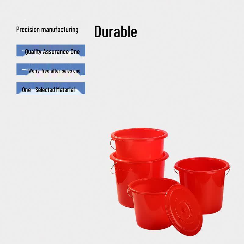 Benying 18L Red Plastic Storage Bucket