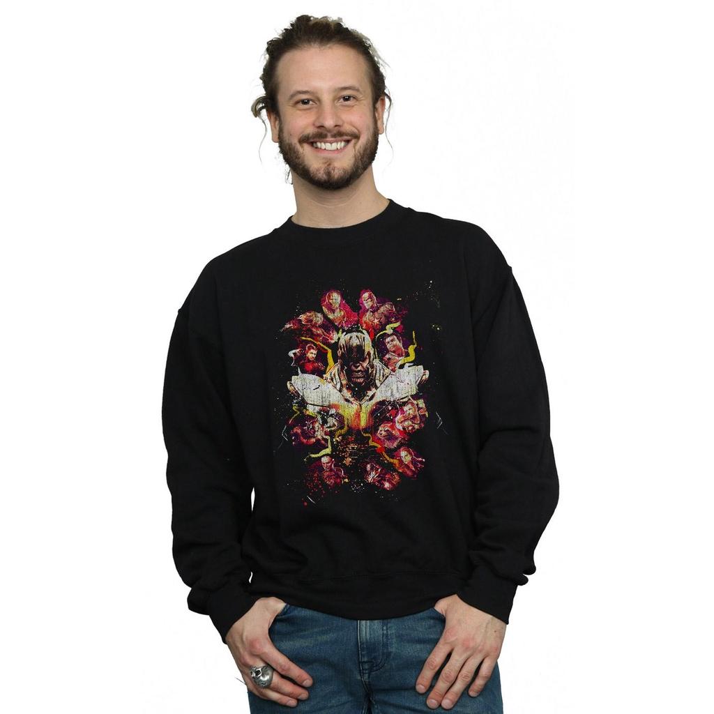 Marvel Mens Avengers Endgame Distressed Thanos Sweatshirt