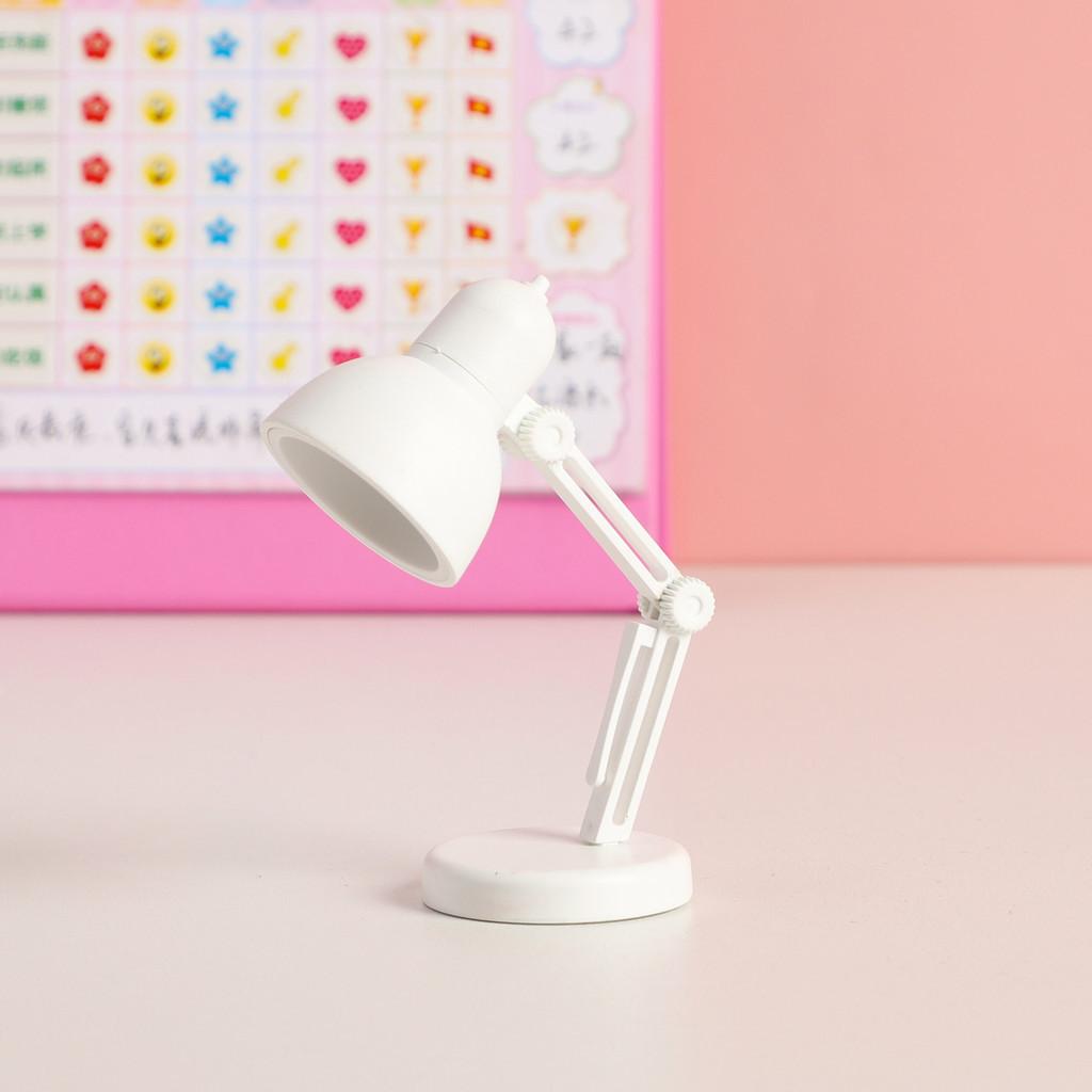 Lamp Mini Table Led Folding Portable Small Night Light Button Powered Battery
