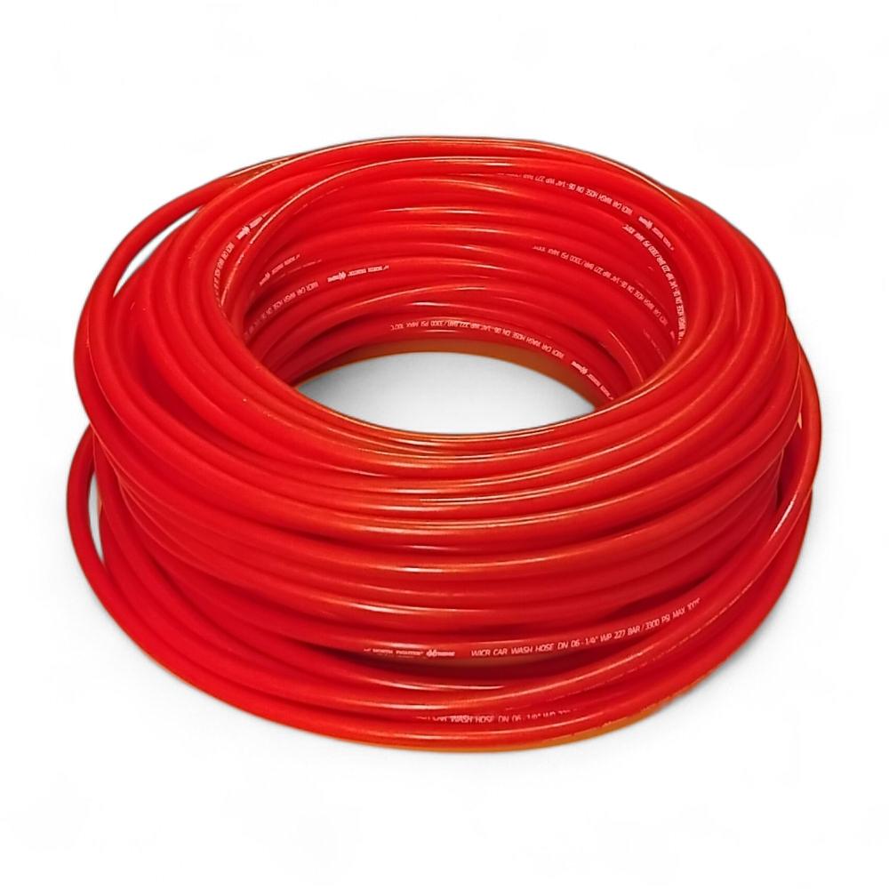 Wąż Termoplast Do Myjki Dn06 227Bar 100° Czerwony Rolka 50Mb