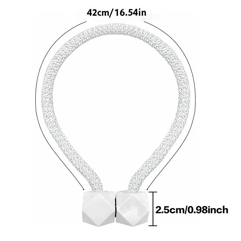 2PCS Magnetic Curtain Clip Curtain Holders Tie Back Buckle Clips Hanging Buckle Tie Back Curtain Decor Accessories