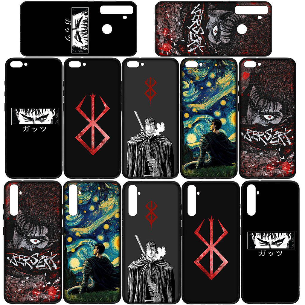 Husă Telefon pentru Samsung Galaxy S25 S24 S23 iPhone 16 15 Xiaomi Redmi Note 14 13 12 16E X 11 Pro Max OPPO Moto G85 Huawei A15Berserk Guts Husă Desen Animat