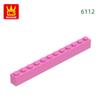 Non-Toxic 22 Pcs/Lot 6112 1X12 High 12 Hole Building Block Moc Color Accessories Compatible With Brick Diy Children'S Toy Assembly Gift