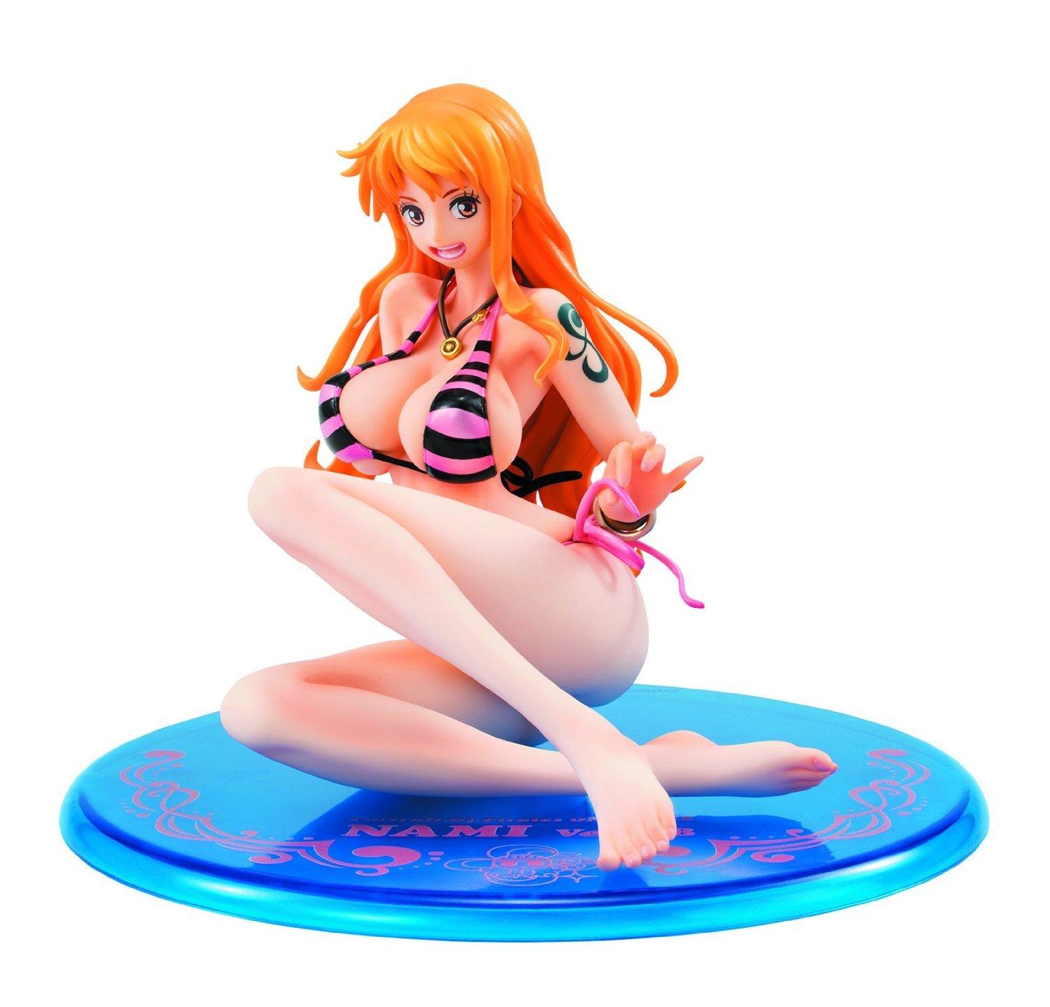 Megahouse One Portrait of Nami Ex Model PVC Figure Statue Bikini Piece Pirates (Pink Version) [Item]