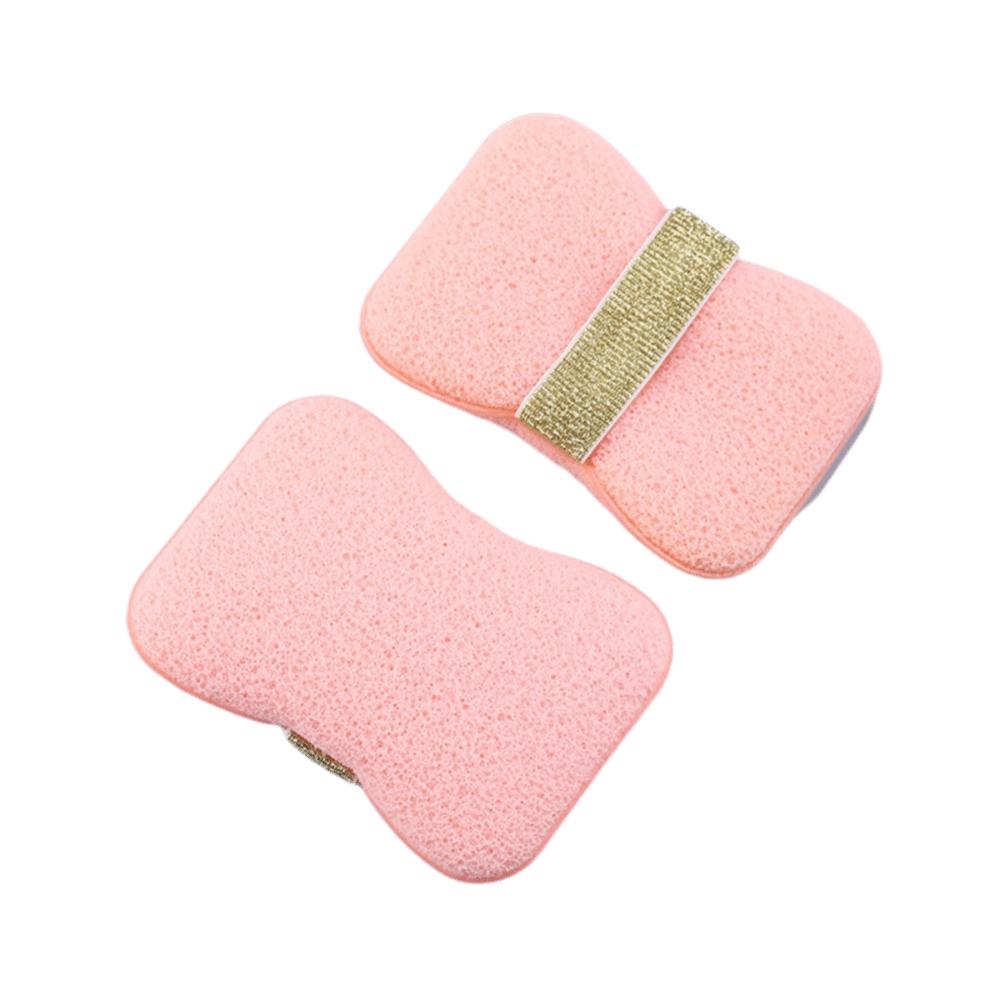 

1PC Exfoliating Foaming Sponge Soap Bag Soaps Saver Soap Foaming Net Bath Body Washing Pink gold1