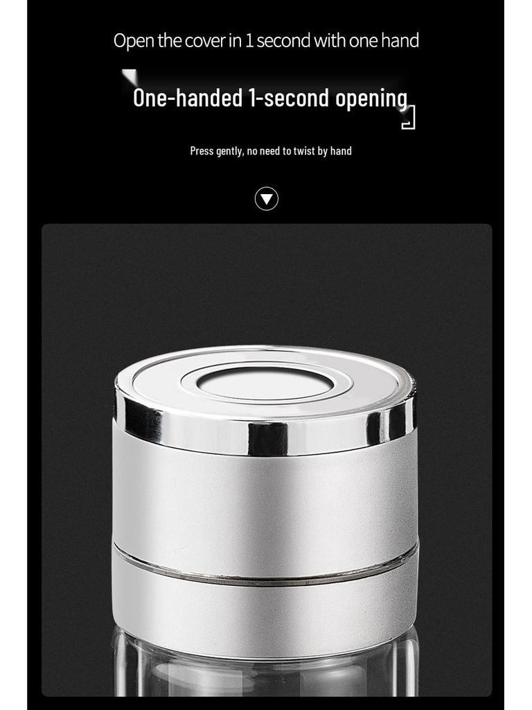 Minghui Quick-Open Double-Layer Glass Cup with Tea and Water Separation, Car-Mounted High-End Men's Cup.