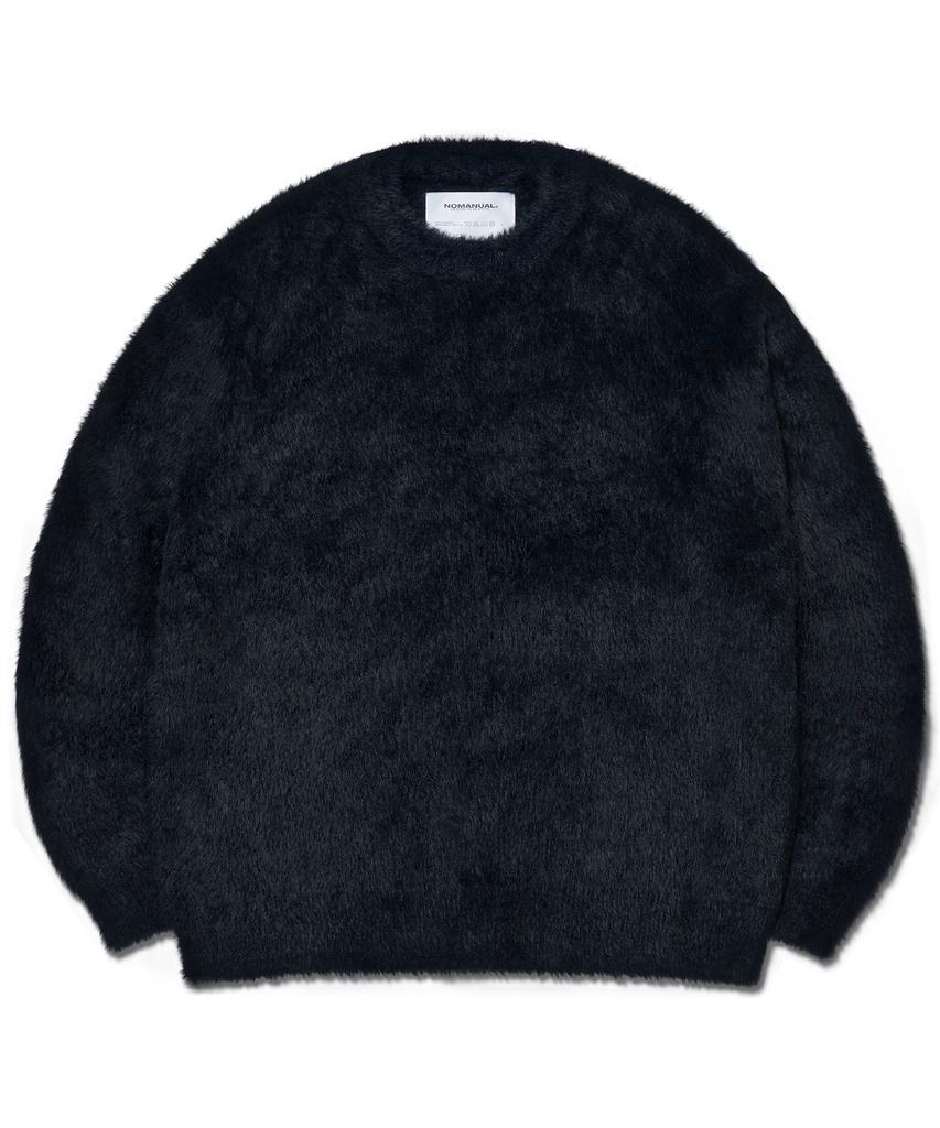 Nomaenyueol Fuzz Hairy Knit - Black