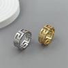 1Pcs Gold Color Hollow Infinity Rings for Women Stainless Steel Engagement Minimalist Geometric Rings Couple Jewelry Wholesale