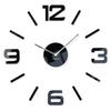 Large DIY Wall Clock Black 50-75cm