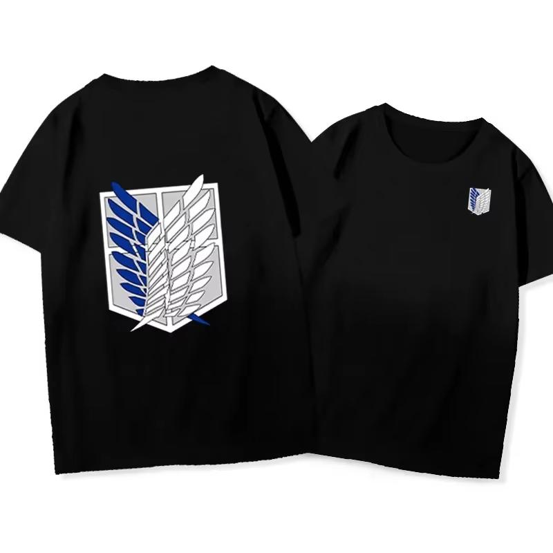 

2026 New Attack On Titan Japanese Anime Cartoon Printed Tshirt Summer Fashion Breathable Loosefitting Short Sleeve - Men s Su... 5XL різнокольоровий