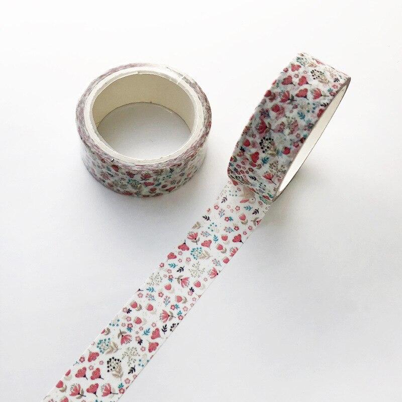 5m Cartoon Animal Plants Pattern Washi Tape Decorative Sticker Stationery Planner Tape Sticker DIY Scrapbooking Journal Decor
