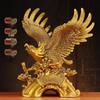 Grand Vision Eagle Figurine: Wealth & Prosperity Décor for Living Room, TV Stand, or Desk—Ideal for Housewarming and Company Celebrations