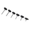 6Pcs Industrial Screws Ergonomic Knob Plastic Tighten Bolt Knob Hexagonal Head Handle Hand Screw Plastic Tighten Bolt