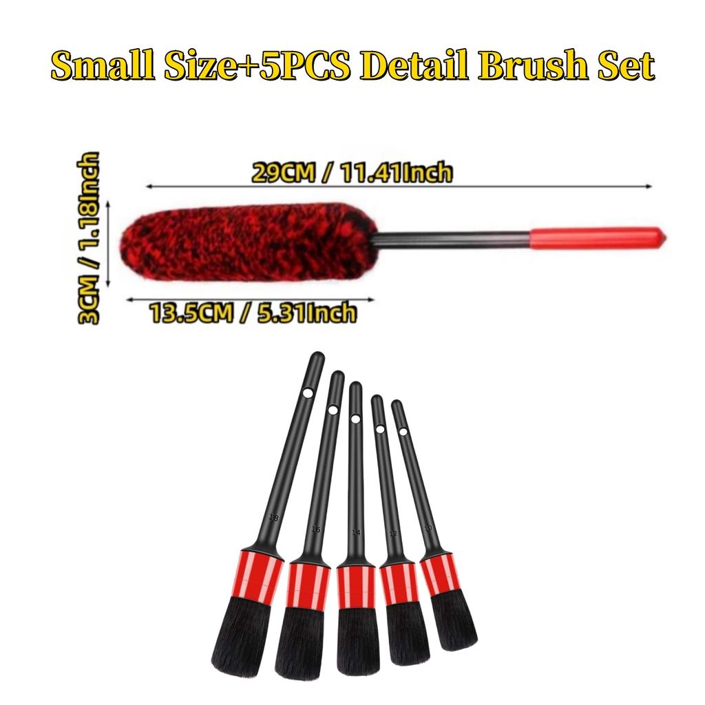Auto Tire Wheel Detailing Brushs Set Multifunctional Car Cleaning tools for Car Rim Tire Bendable Detail Clean Easy Car Wash Too