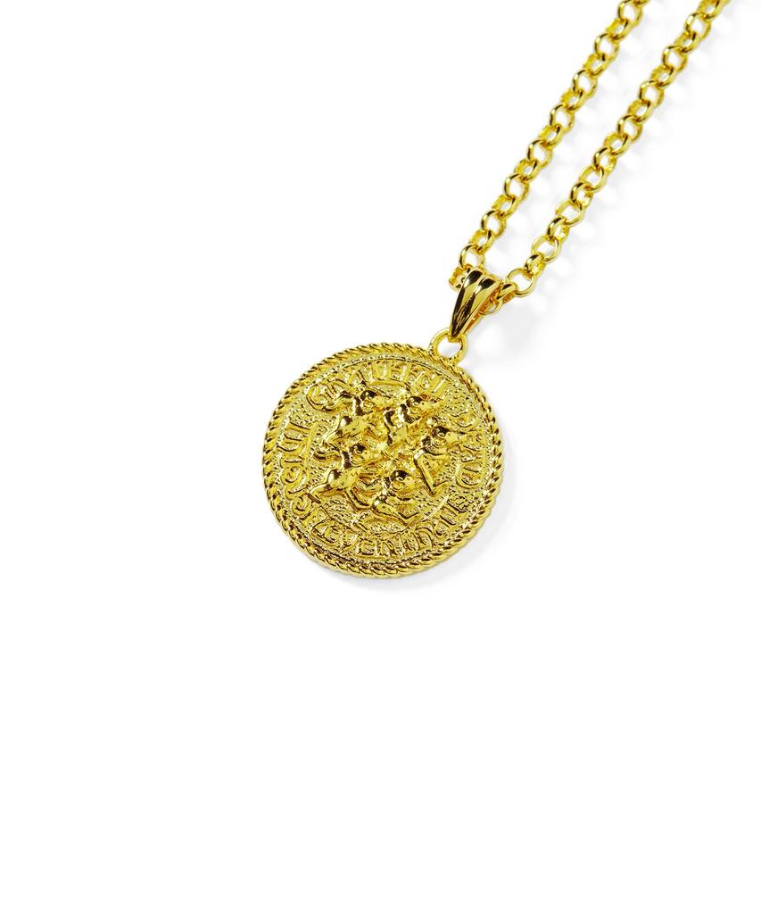 Thisisneverthat Gd Dancing Bears Necklace Gold