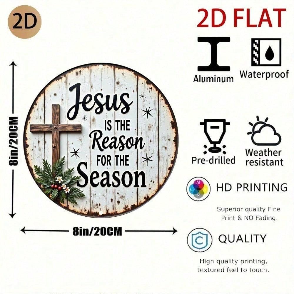 

Anrui Rustic Metal Tin Sign 8x8 Inch Religious Jesus Wall Art Decor Vintage Farmhouse Home Quote Plaque різнокольоровий