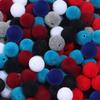 100Pcs 8mm Velvet Fabric Resin Beads Colored Loose Spacer Round Beads For Jewelry Making DIY Charm Bracelet Necklace Wholesale