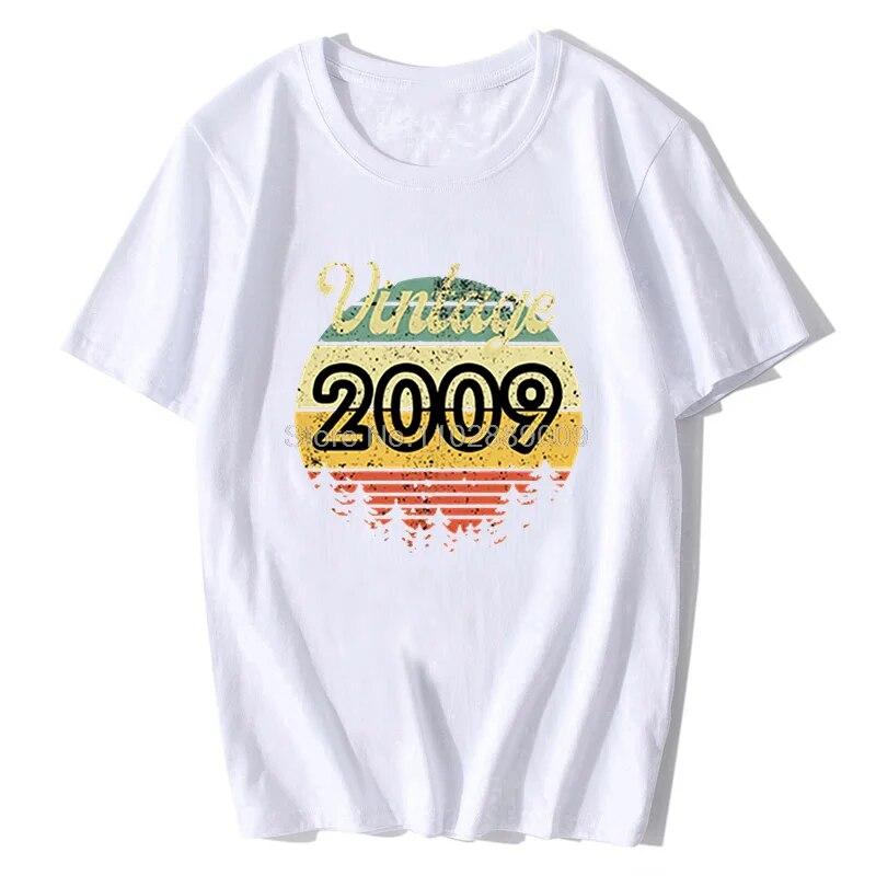Summer Casual Unisexs T Shirt Kawaii Graphic T Shirt Vintage 1987 1984 2015 2009 1997 Tees Funny Gift Top Unisex Cotton T-shirt
