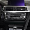 For BMW F30 F31 F34 3GT F32 F33 F36 Center Console CD/Volume Knob Adjust Panel Cover Trim Accessories, Carbon Fiber ABS Sticker