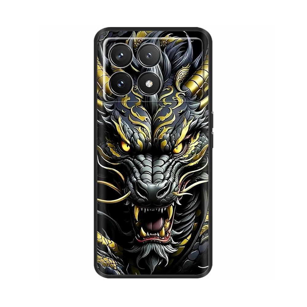 For Xiaomi Poco F6 Pro Case Cover For Xiaomi Poco F6 Pro 5G Phone Cover Cool Sweet Soft Smooth Liquid Silicone Fundas Shells